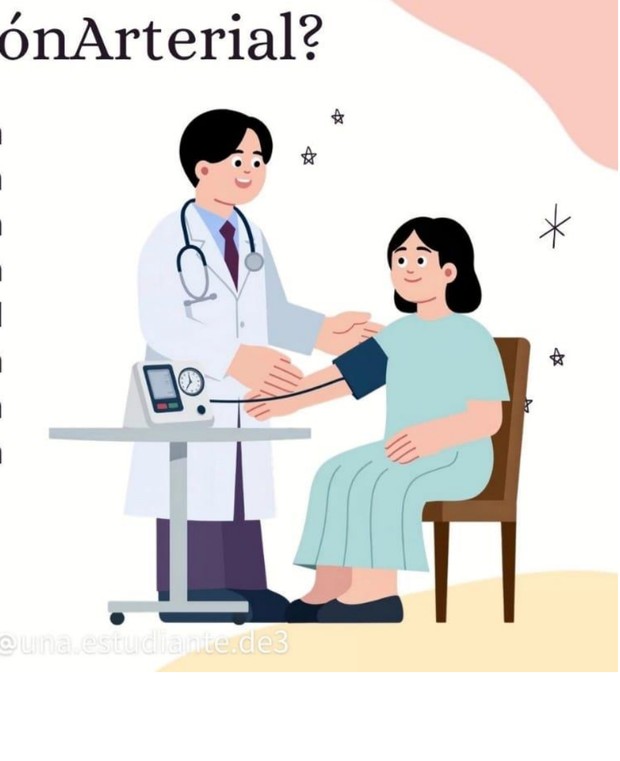 Personal de salud midiendo la presión arterial